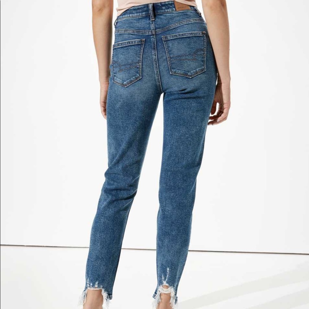 American Eagle Mom Jean Chew Step Hem 4S